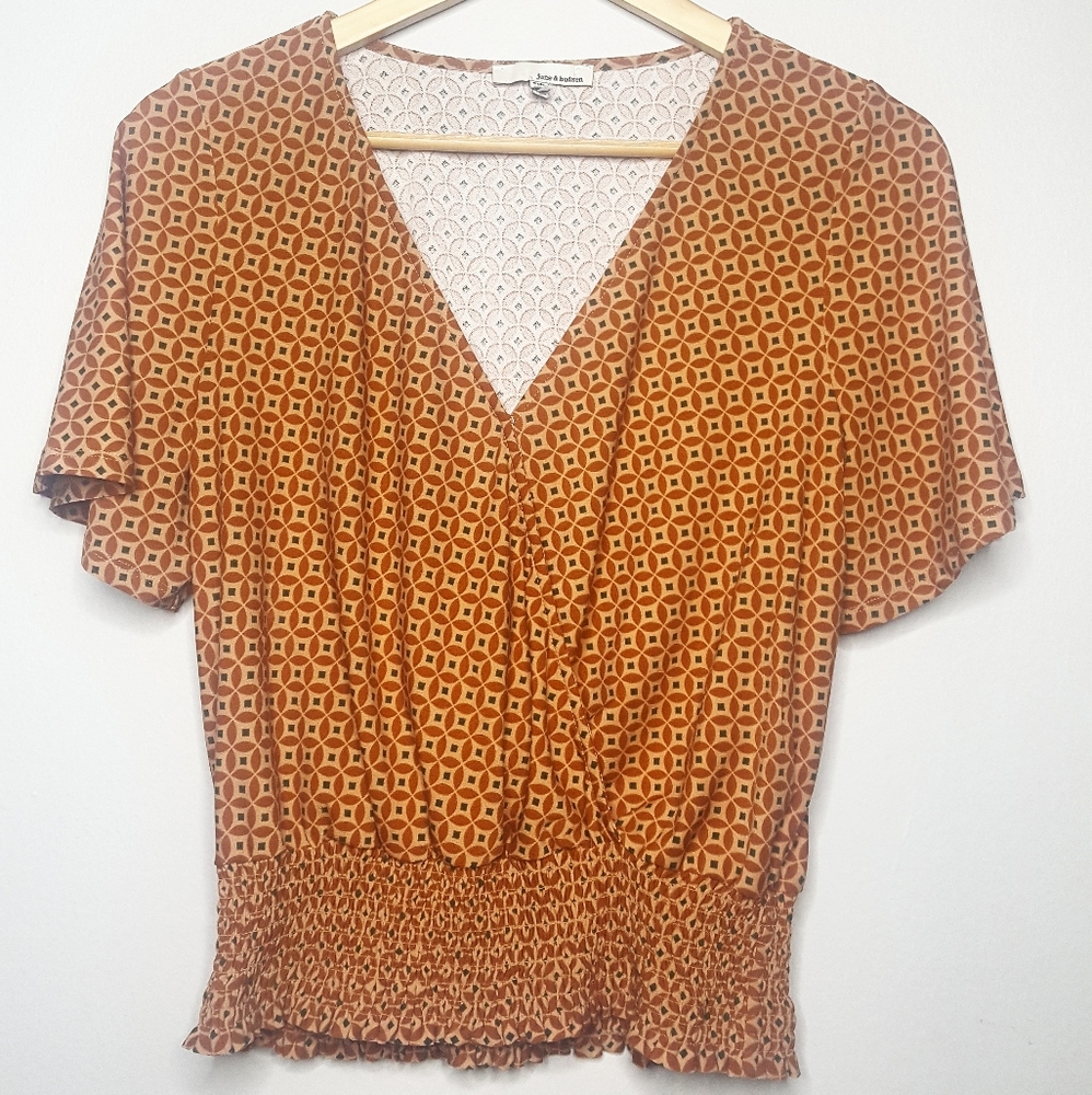 Orange Crop Top 70's Vibes